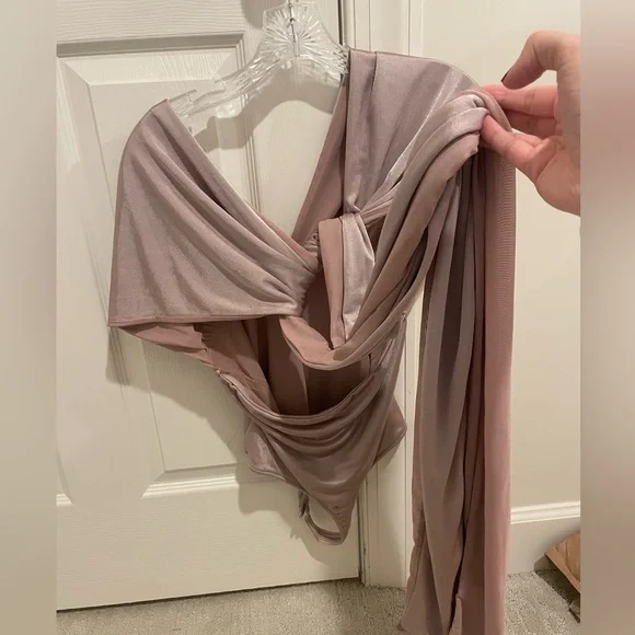 Free People Mauve “100 Ways” Bodysuit - Picture 6 of 7